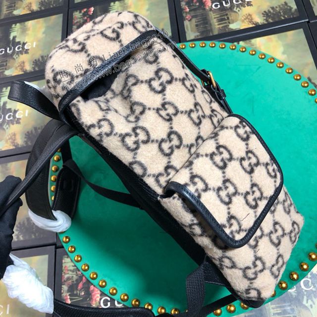 Gucci包 古馳雙肩包 598184杏絨 Gucci新款背包 Gucci後背包  gudj1414